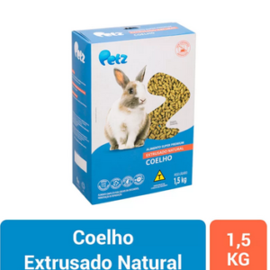 Alimento Petz Extrusado Natural Para Coelho – 1,5kg