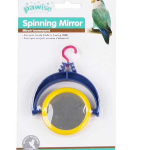 Brinquedo Pawise Espelho Giratório Para Pássaros – Cores Sortidas